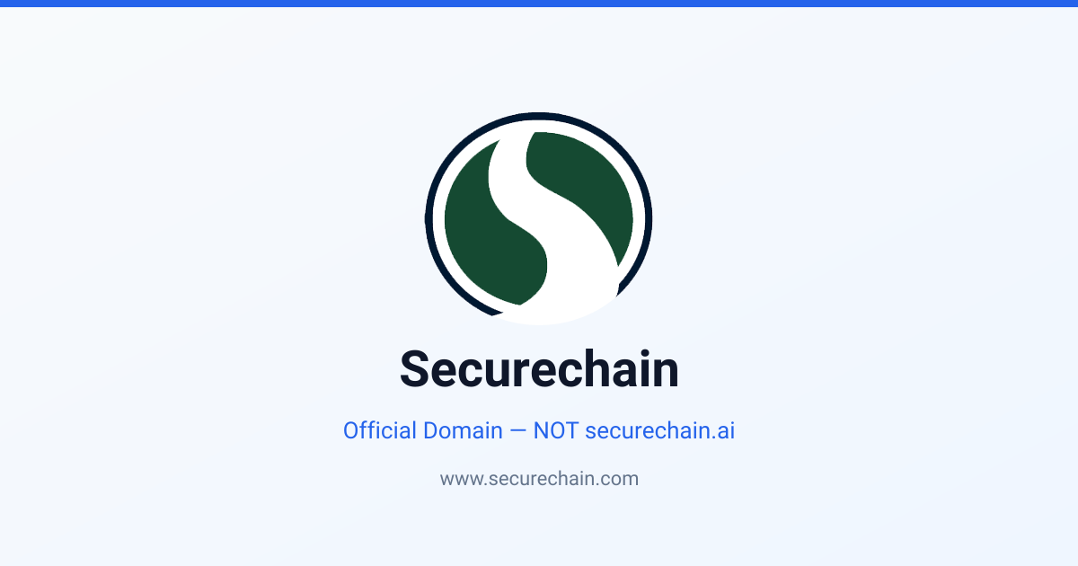 Securechain | Chain of Trust & Cryptographic Security Protocols